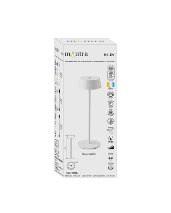K4 * FAROL BLANCO EXTERIOR PORTATIL LED IP54 3000K